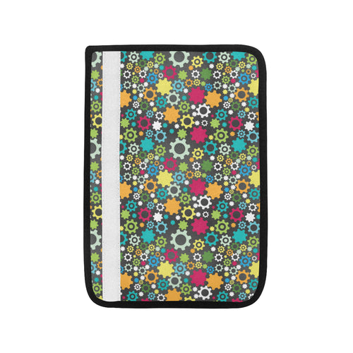 Gear Pattern Print Design 03 Car Seat Belt Cover