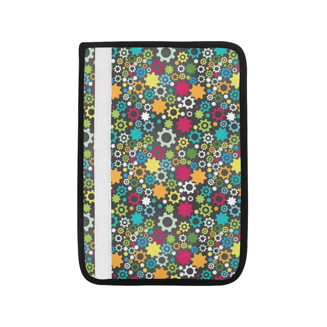 Gear Pattern Print Design 03 Car Seat Belt Cover