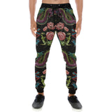 Dragons flower pattern Unisex Casual Sweatpants