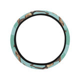 Monkey Palm tree background Car Steering Wheel Cover