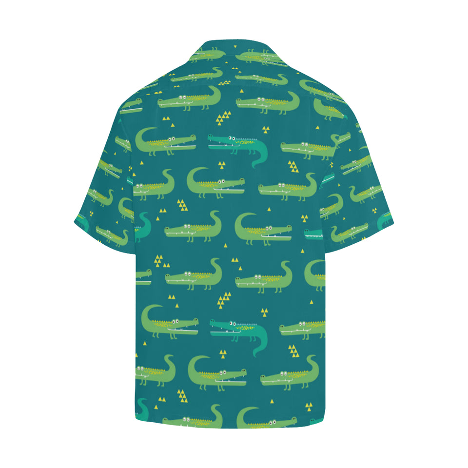 Crocodile pattern Men's All Over Print Hawaiian Shirt