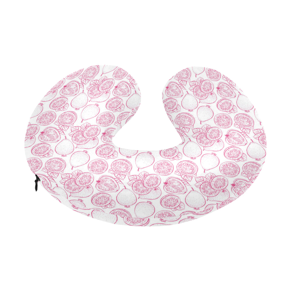 Sketch guava pattern U-Shaped Travel Neck Pillow