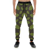 Hop pattern black background Unisex Casual Sweatpants