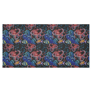 Octopus sea wave tropical fishe pattern Tablecloth