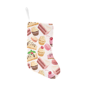 Cake cupcake sweets pattern Christmas Stocking