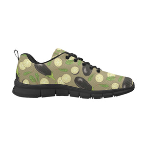 Eggplant Pattern Print Design 02 Men's Breathable Sneakers ( Model 055)