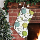 Hot Air Balloon Bird Cloud Pattern Christmas Stocking