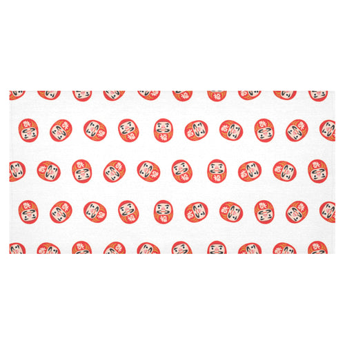 Daruma japanese wooden doll pattern Tablecloth