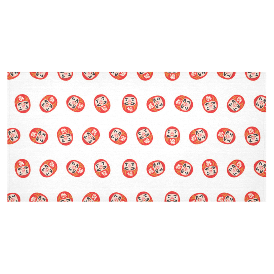 Daruma japanese wooden doll pattern Tablecloth