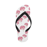 Pink lotus waterlily pattern Unisex Flip Flops