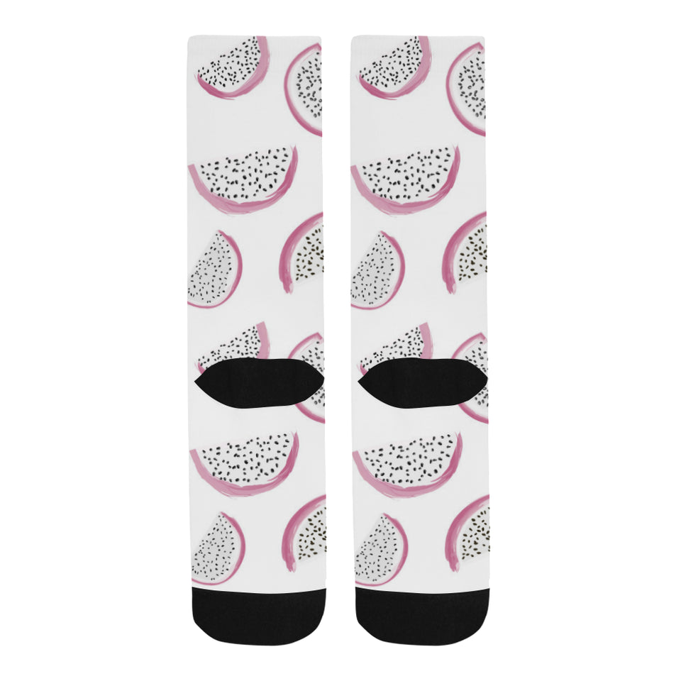 dragon fruit pattern Crew Socks
