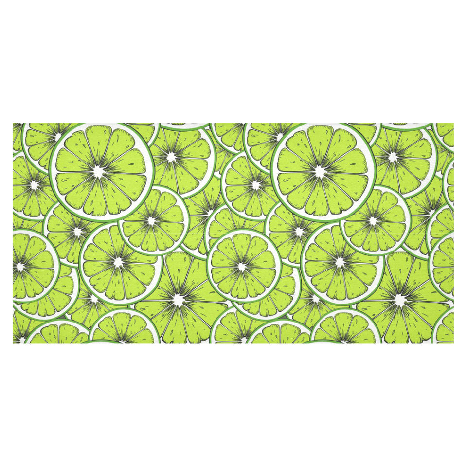 Slices of Lime design pattern Tablecloth