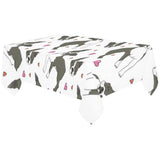 Boston terrier dog hearts vector pattern Tablecloth