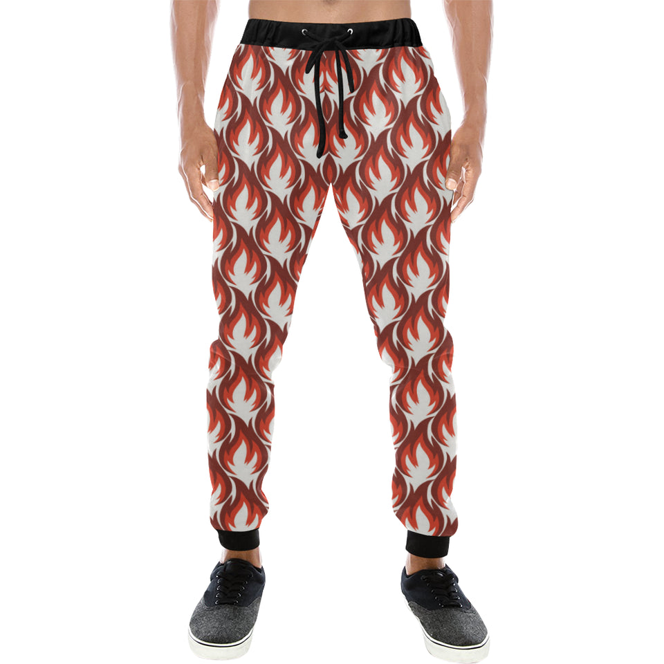 Fire flame symbol design pattern Unisex Casual Sweatpants
