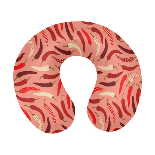 Beautiful Chili peppers pattern U-Shaped Travel Neck Pillow