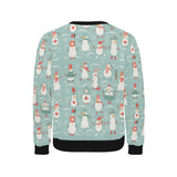Cute snowman pattern Men's Crew Neck Sweatshirt