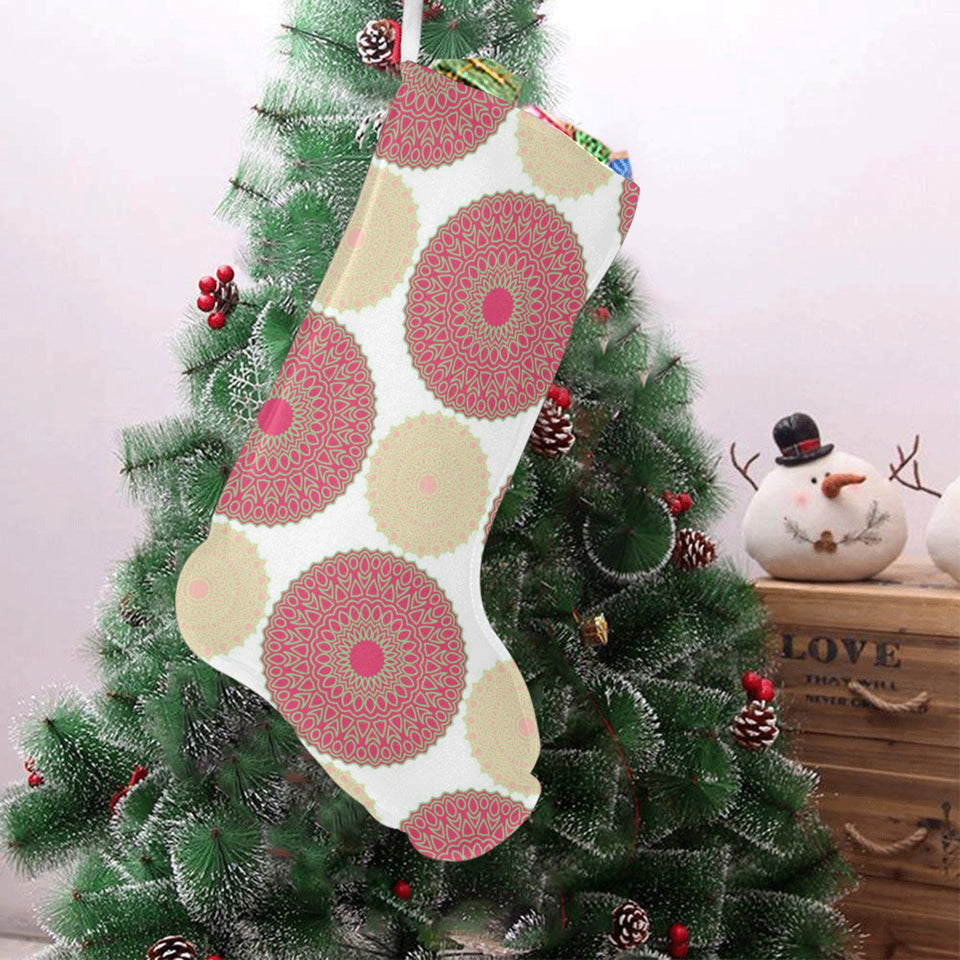 Circle indian pattern Christmas Stocking