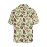 Paassion fruit pattern Men's All Over Print Hawaiian Shirt