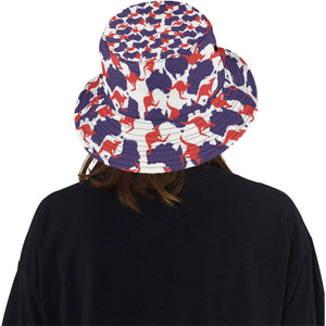 Kangaroo Australian pattern Unisex Bucket Hat