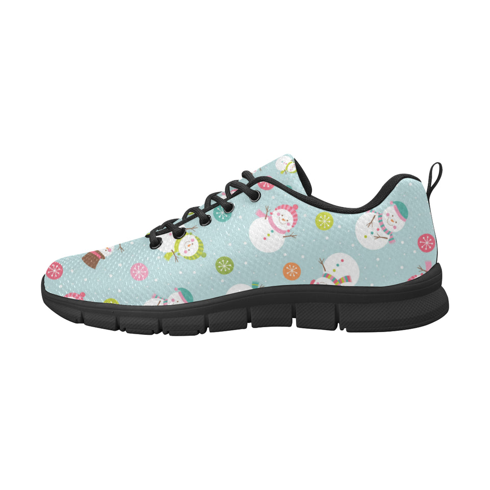 Cute snowman snowflake pattern Women's Sneaker Shoes