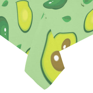 Avocado pattern green background Tablecloth