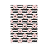 Donuts pink icing striped pattern House Flag Garden Flag