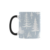 Christmas tree winter forest pattern Morphing Mug Heat Changing Mug