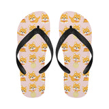 Cute shiba inu dog pattern Unisex Flip Flops