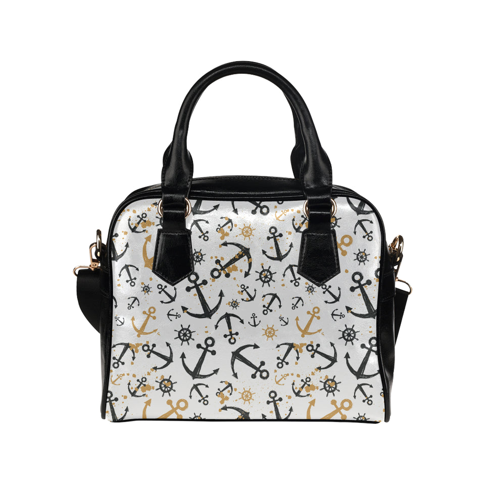 Anchors Rudders pattern Shoulder Handbag