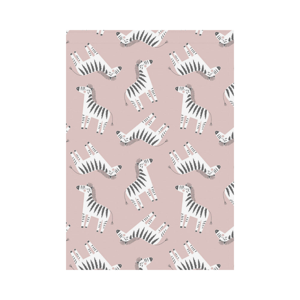 Cute zebra pattern House Flag Garden Flag