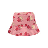 Cake cherry pattern Unisex Bucket Hat