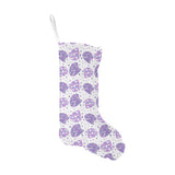 Hedgehog Pattern Print Design 05 Christmas Stocking