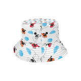 Watercolor helicopter cloud pattern Unisex Bucket Hat