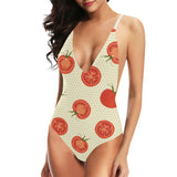 Tomato dot background Women's One-Piece Swimsuit