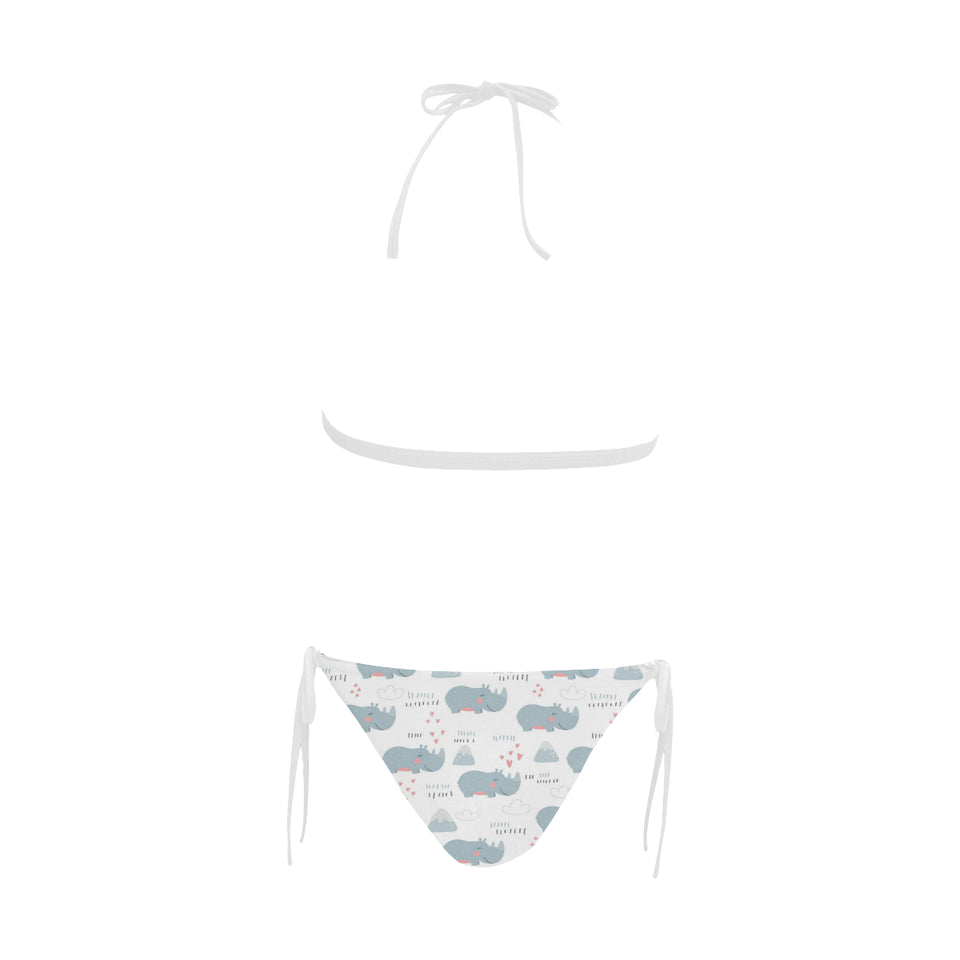 cute rhino heart pattern Sexy Bikinis Two-Piece Swimsuits