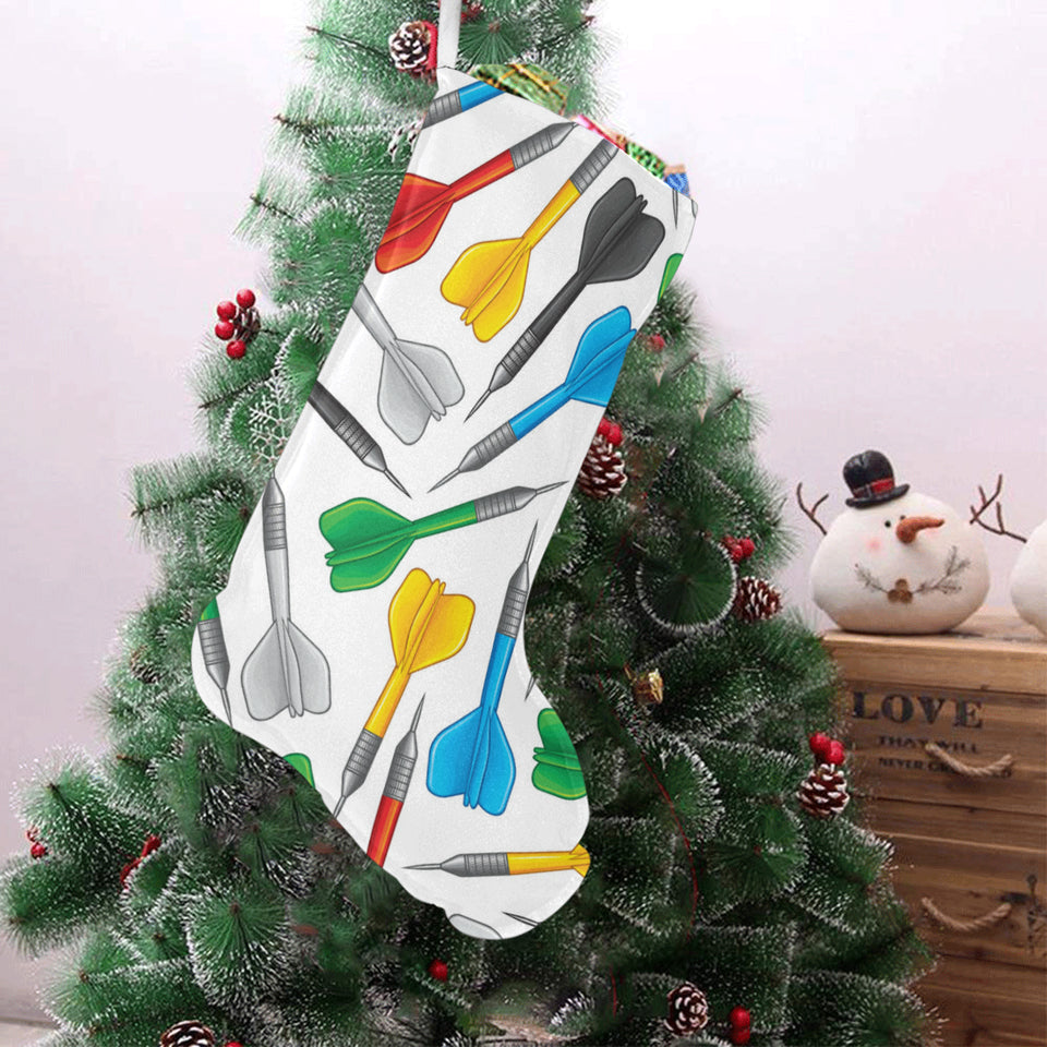 Darts Pattern Print Design 03 Christmas Stocking