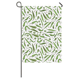 Hand drawn sketch style green Chili peppers patter House Flag Garden Flag