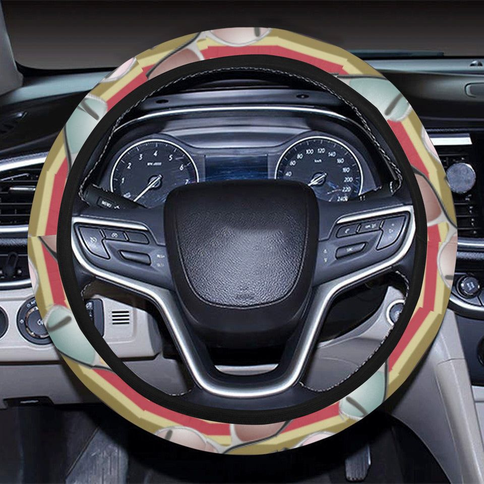 Sun Glasses Pattern Print Design 02 Car Steering Wheel Cover
