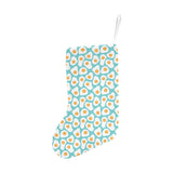 Fried Eggs Pattern Print Design 04 Christmas Stocking