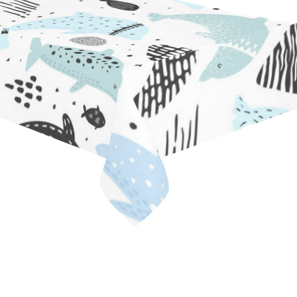 Cute dolphins Childish Style pattern Tablecloth