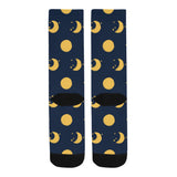 Moon star pattern Crew Socks