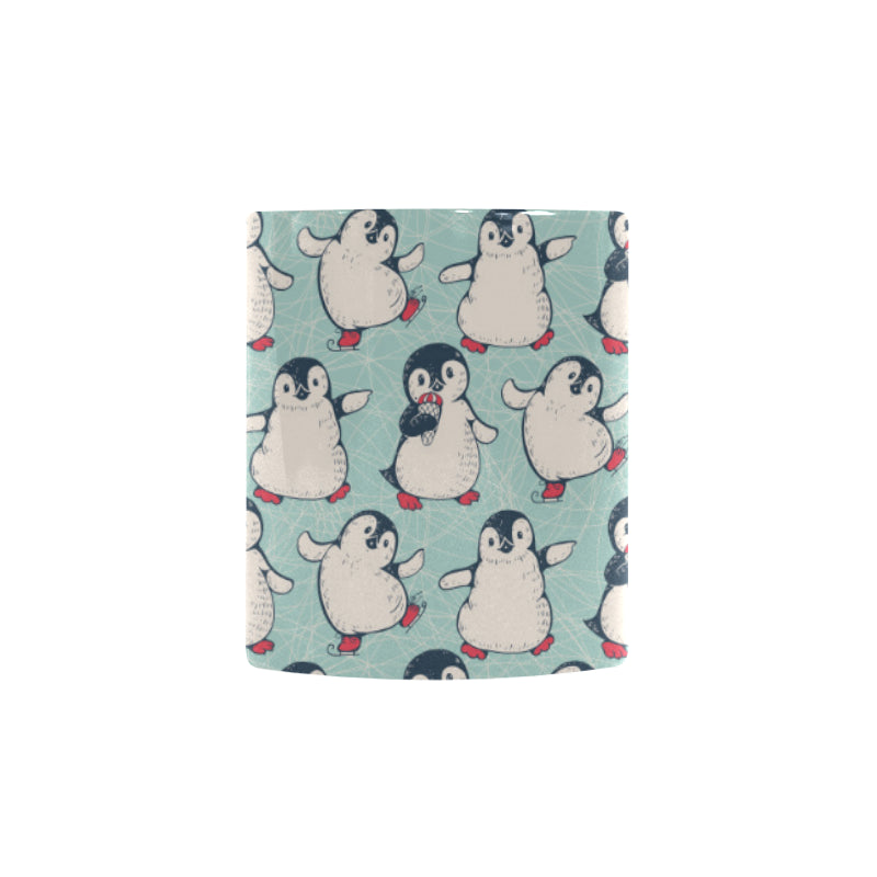 Cute Penguin pattern Morphing Mug Heat Changing Mug