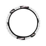 Ninja pattern plaid background Car Steering Wheel Cover
