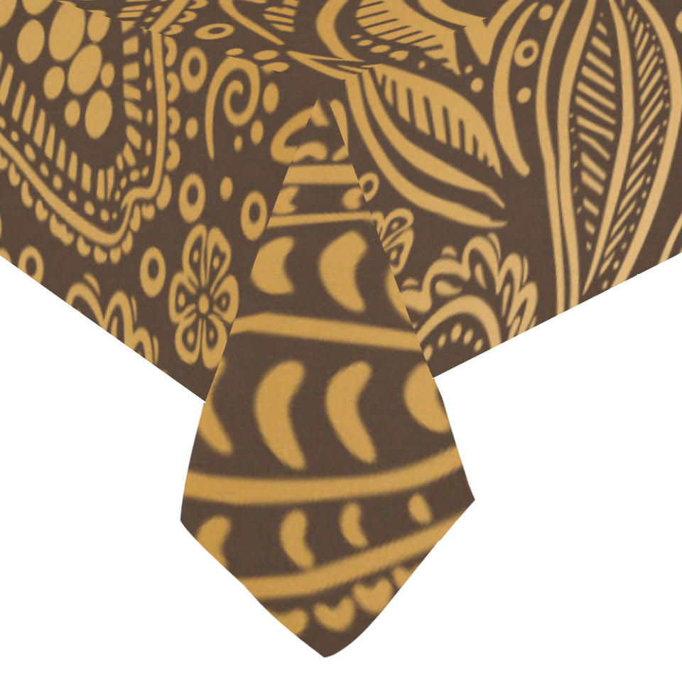 cacao beans tribal polynesian pattern background Tablecloth