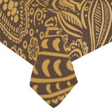 cacao beans tribal polynesian pattern background Tablecloth