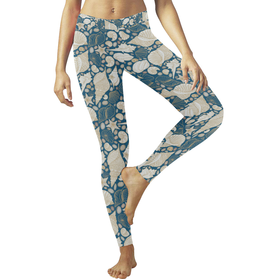 Sea turtle Polynesian Tribal design pattern Women's Legging Fulfilled In US