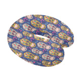 Sugar skull flower pattern U-Shaped Travel Neck Pillow