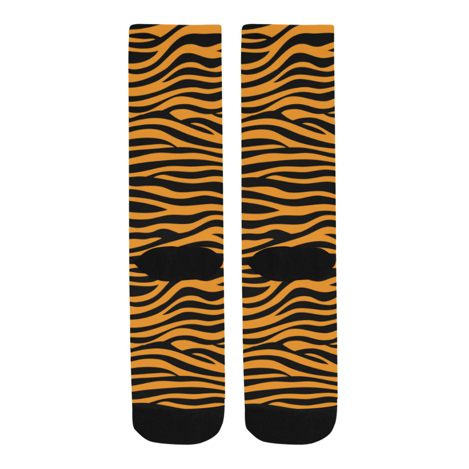 Bengal tigers skin print pattern background Crew Socks