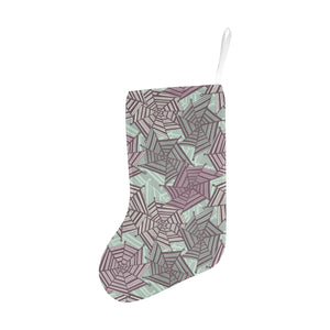Spider web cobweb design color pattern Christmas Stocking