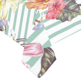 Colorful orchid flower pattern Tablecloth